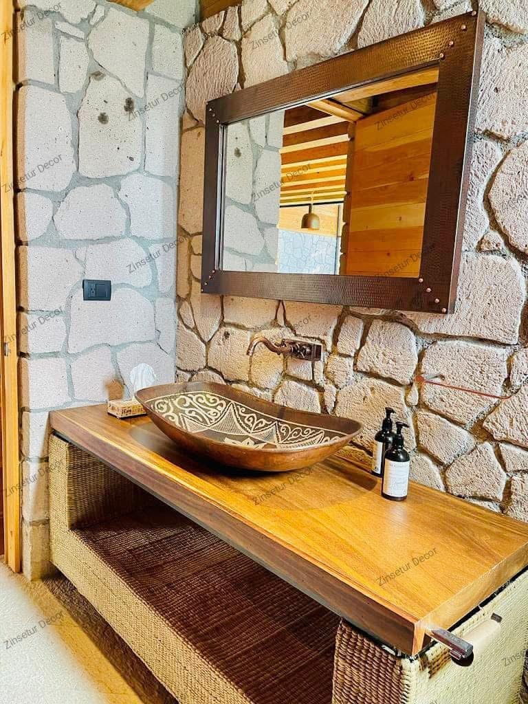 Rustic bathroom vanity